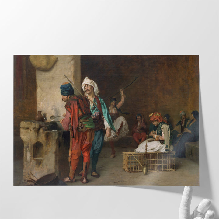 Cafe House, Cairo, Casting Bullets - Canvas Print Wall Art
