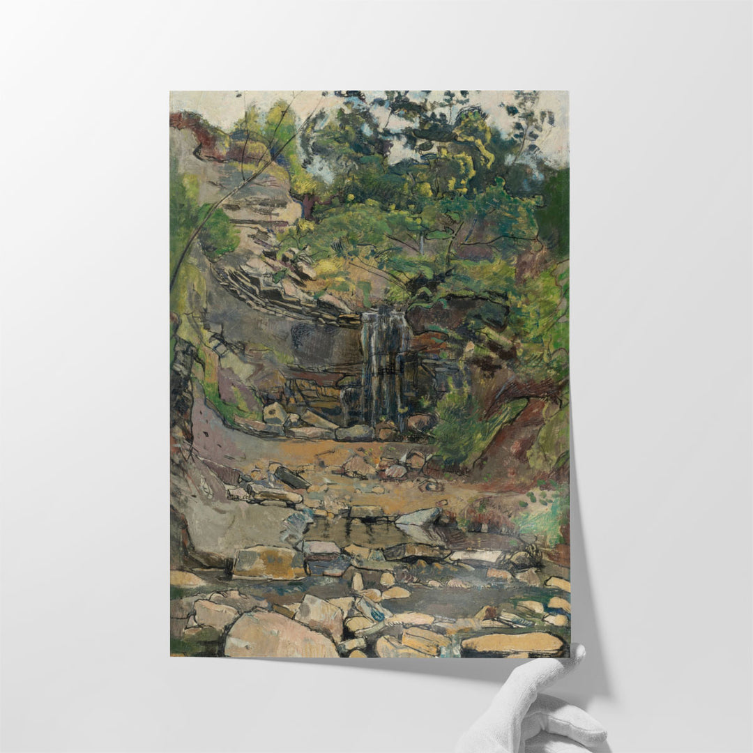 Waterfall in the Savoy Region - Canvas Print Wall Art