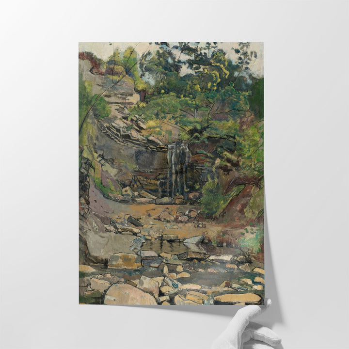 Waterfall in the Savoy Region - Canvas Print Wall Art