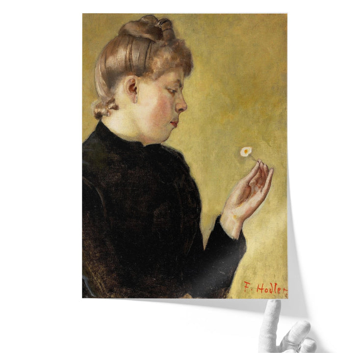 Bertha Stucki with Flowers, 1891 - Canvas Print Wall Art
