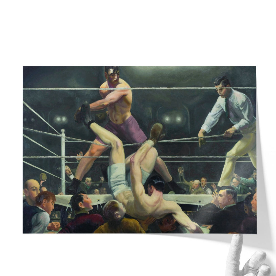 Dempsey and Firpo, 1924 - Canvas Print Wall Art