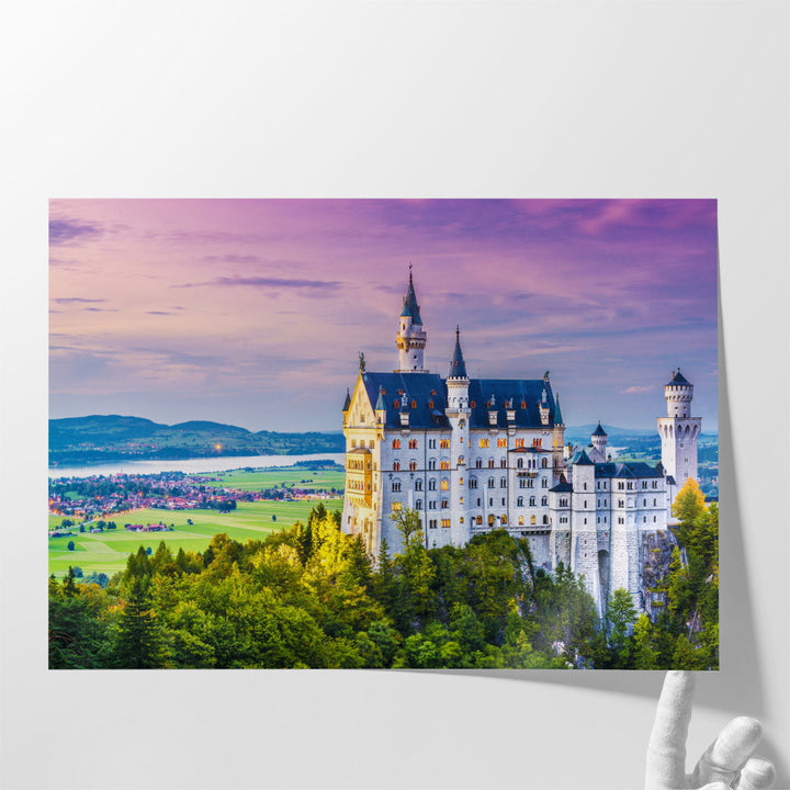 Neuschwanstein Castle in Germany - Canvas Print Wall Art