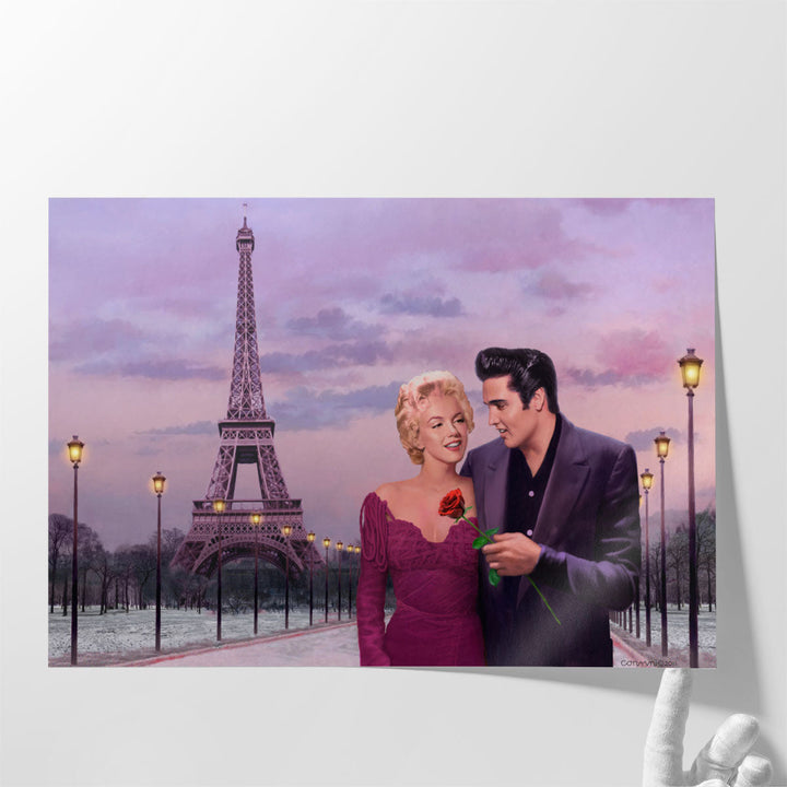 Paris Sunset - Canvas Print Wall Art