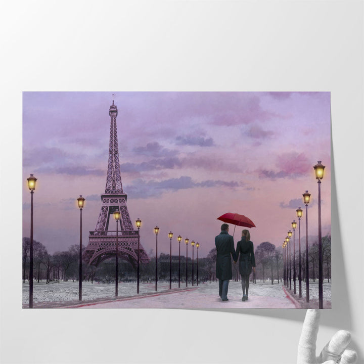 Red Umbrella - Canvas Print Wall Art