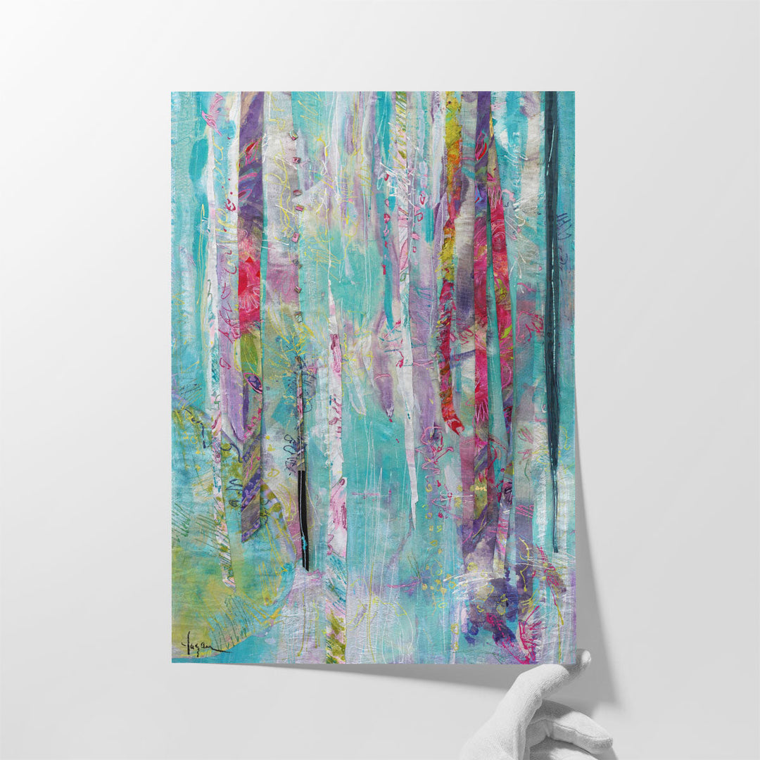 Bloom Shimmer Sparkle I - Canvas Print Wall Art