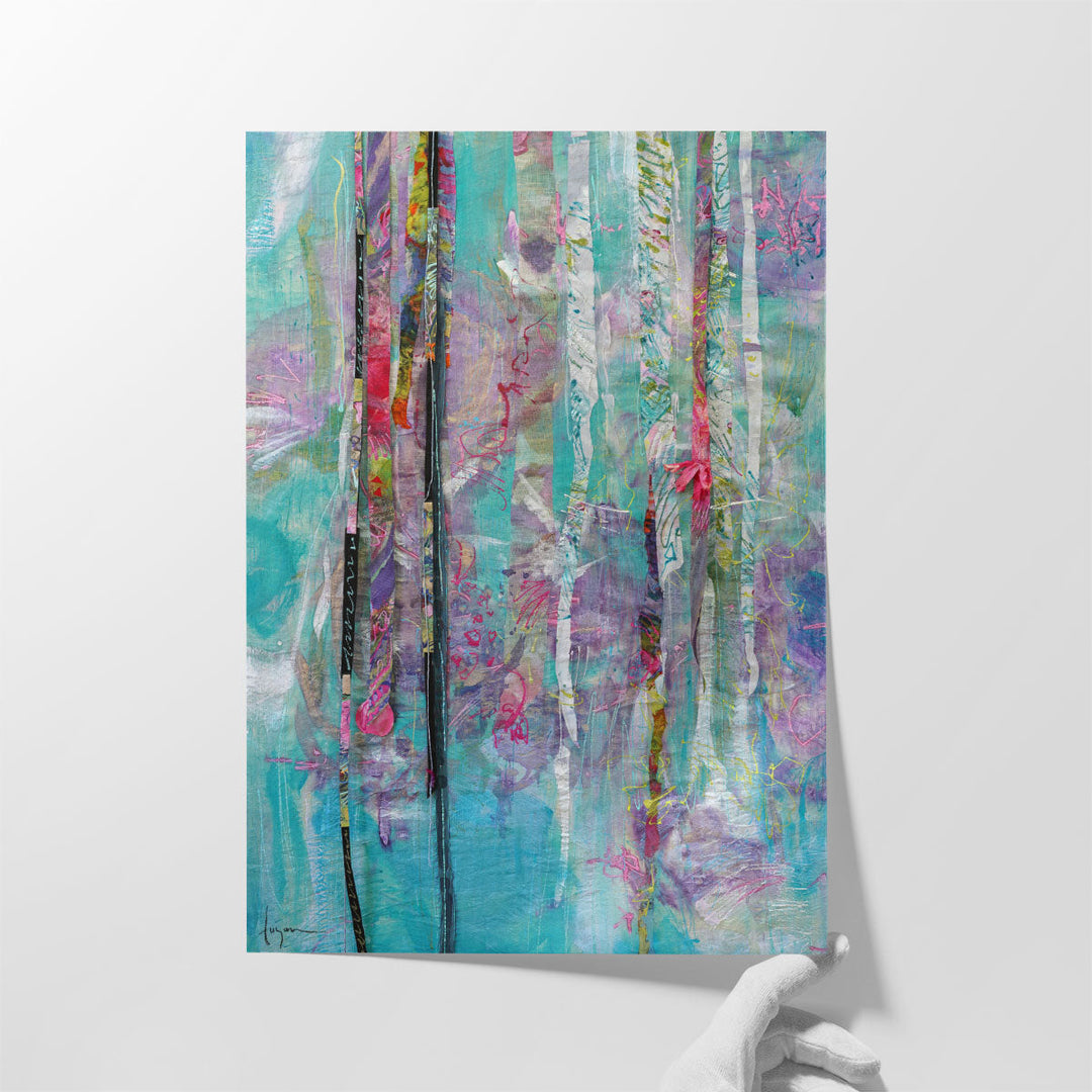 Bloom Shimmer Sparkle II - Canvas Print Wall Art