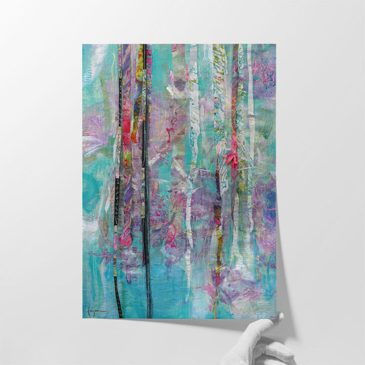 Bloom Shimmer Sparkle II - Canvas Print Wall Art