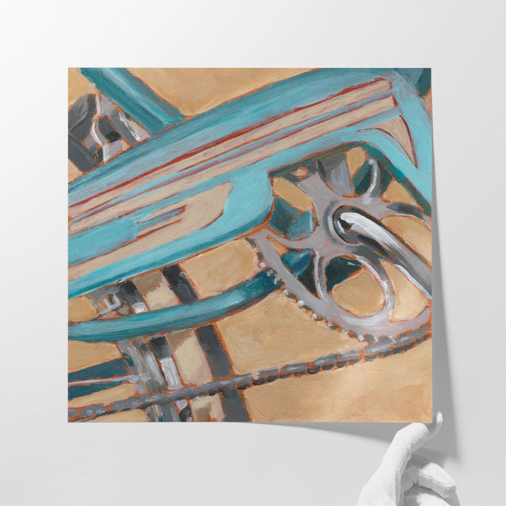 Retro Cycle III - Canvas Print Wall Art