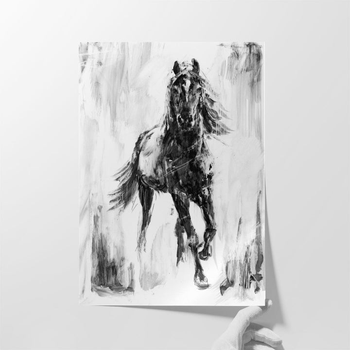 Rustic Stallion I - Canvas Print Wall Art