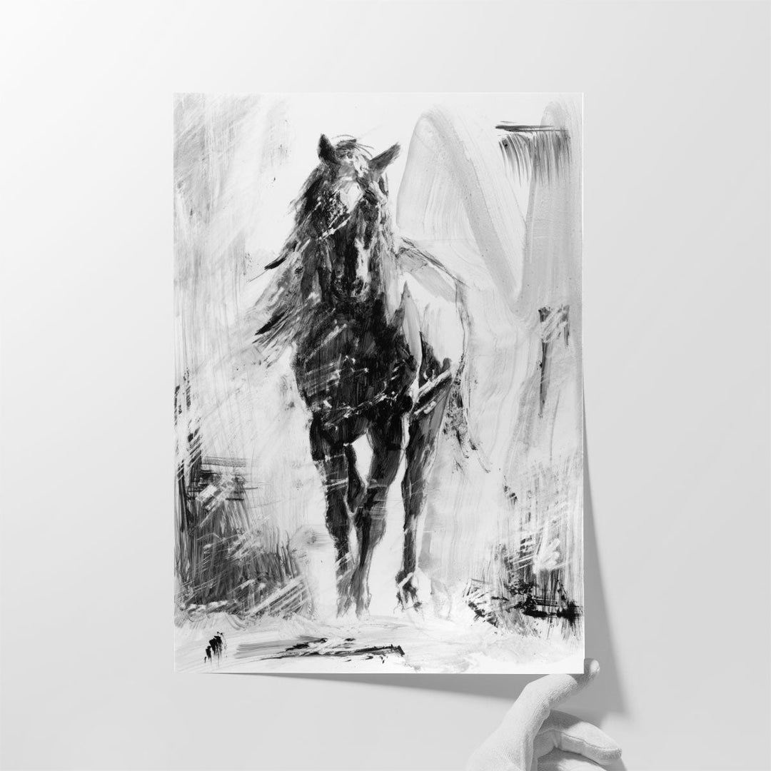 Rustic Stallion II - Canvas Print Wall Art