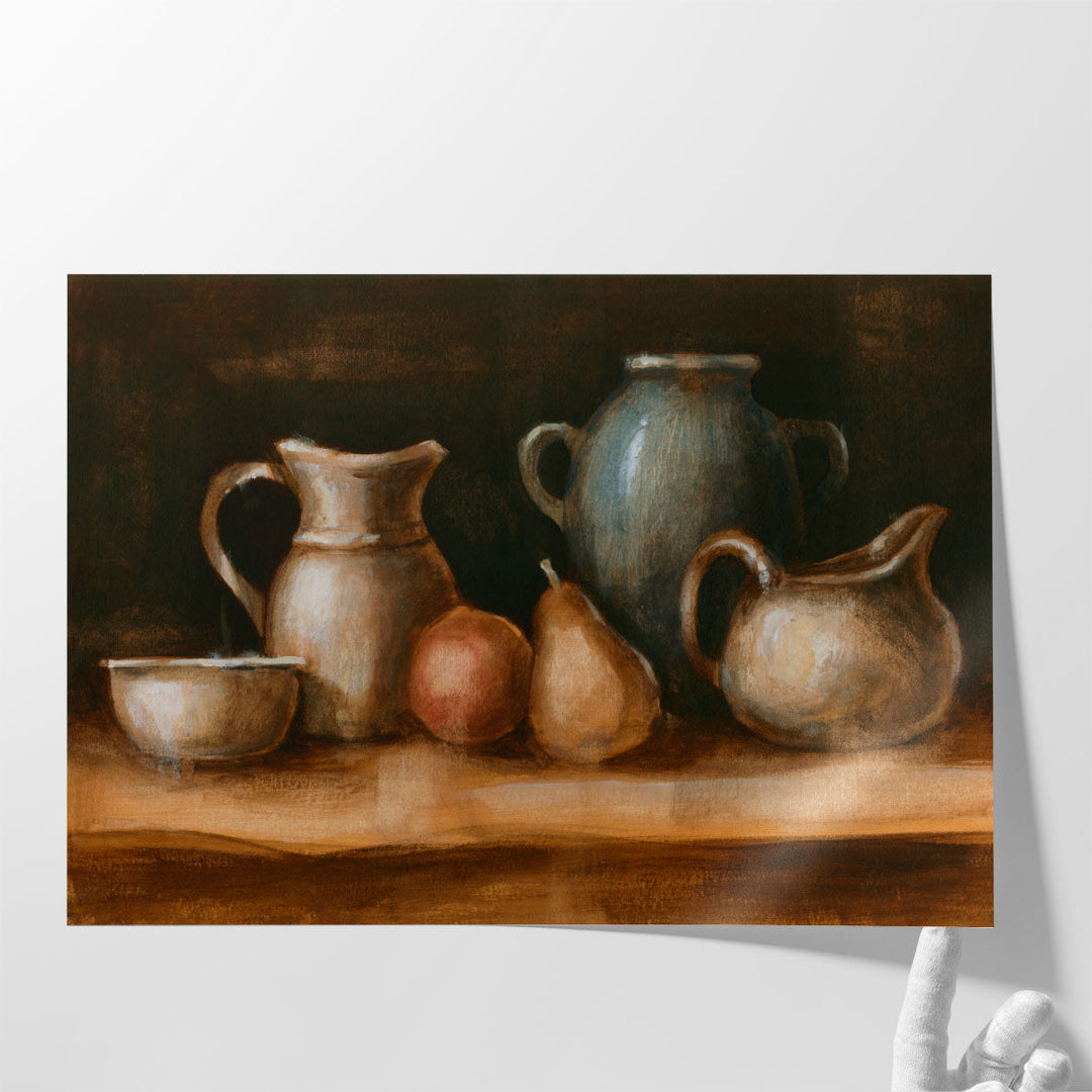 Earthenware and Fruit I - Canvas Print Wall Art