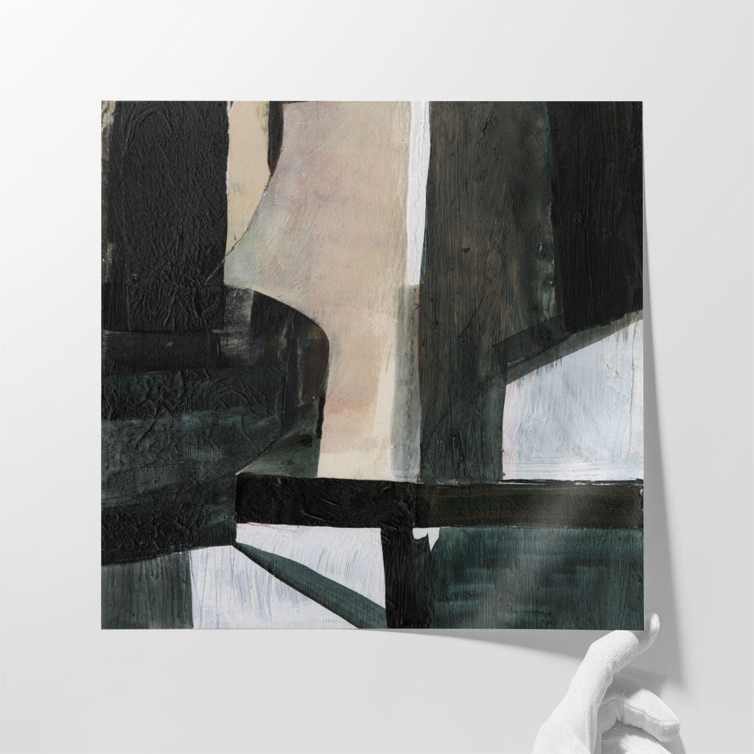 Deconstructed Ebony I - Canvas Print Wall Art