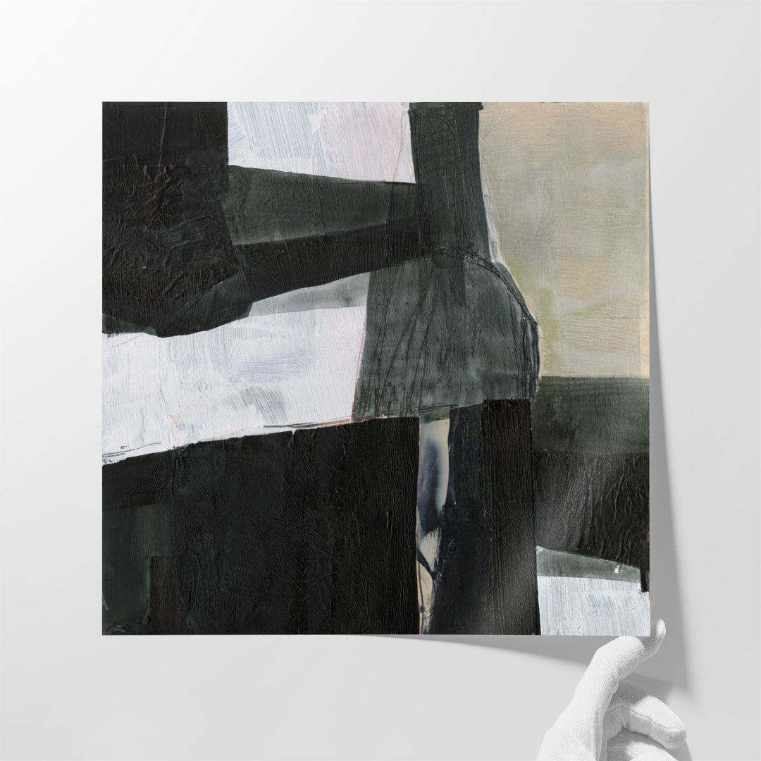 Deconstructed Ebony II - Canvas Print Wall Art