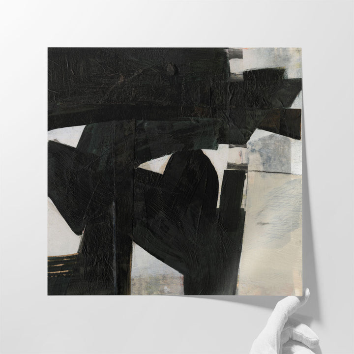 Deconstructed Ebony III - Canvas Print Wall Art