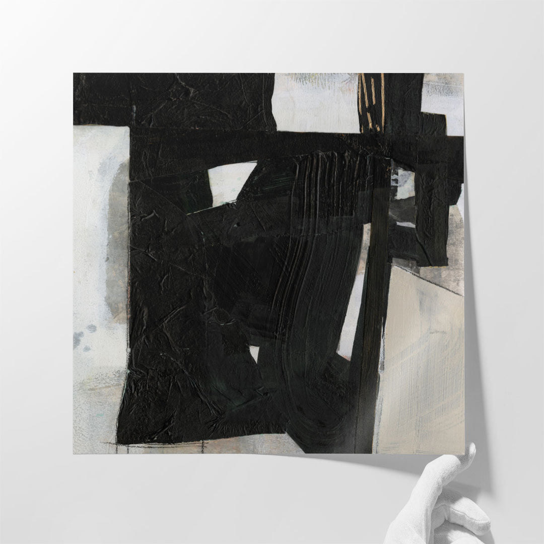 Deconstructed Ebony IV - Canvas Print Wall Art