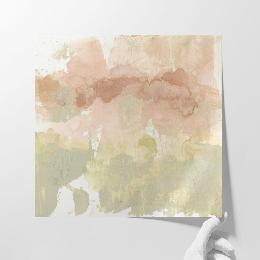 Dusty Blush and Olive I - Canvas Print Wall Art