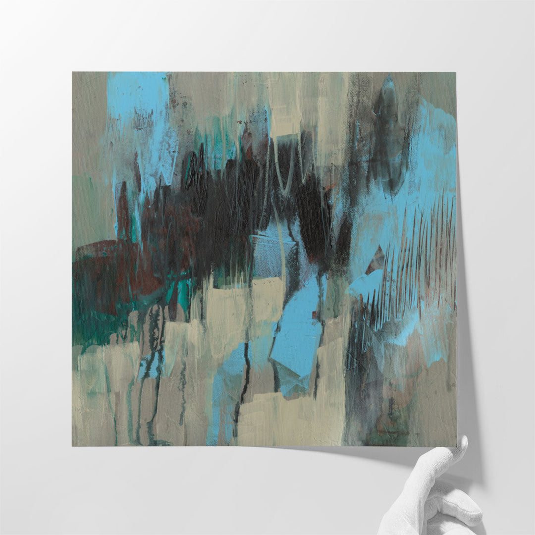 Ocean Blue Abstract I - Canvas Print Wall Art