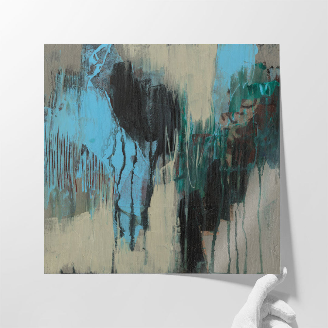 Ocean Blue Abstract II - Canvas Print Wall Art