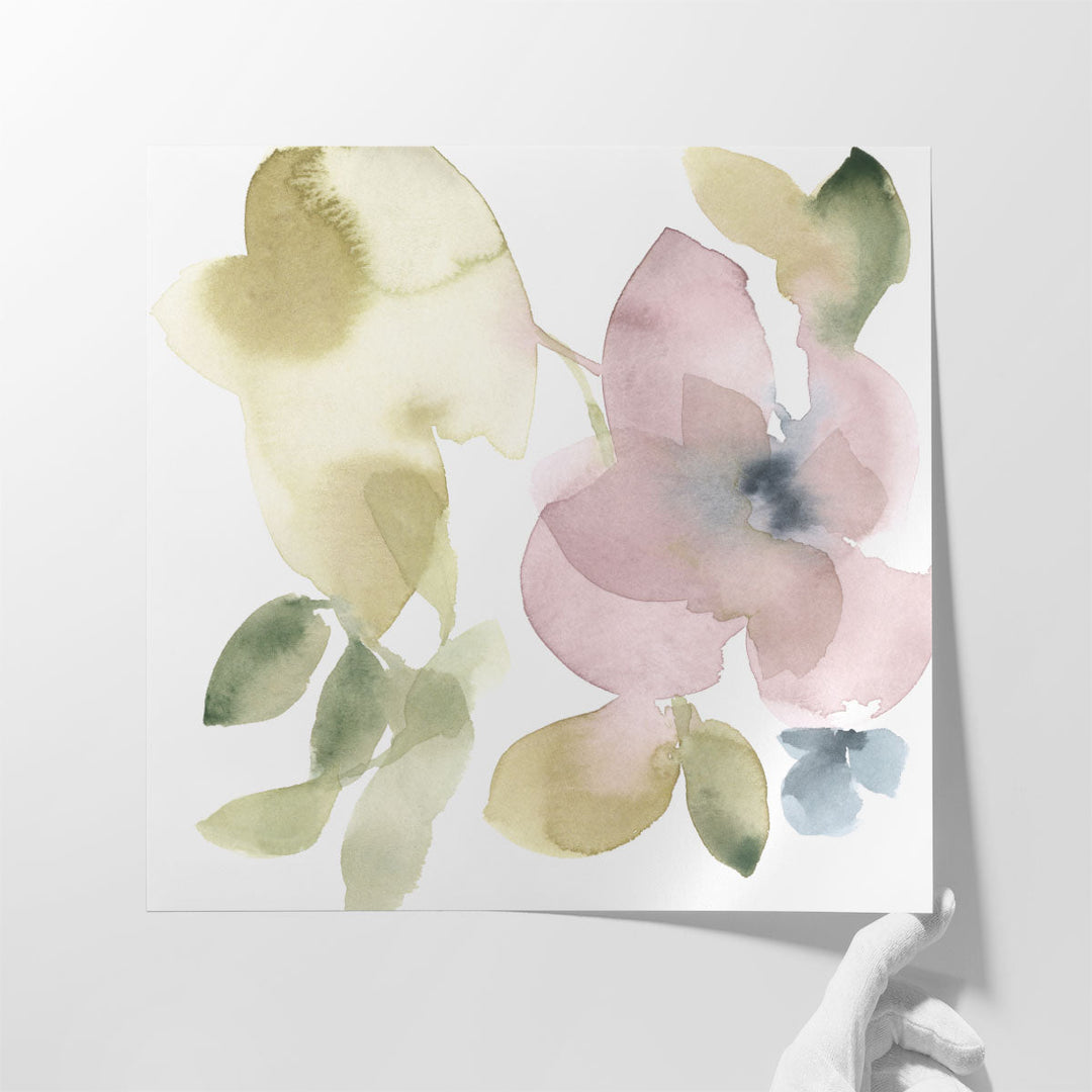 Sweet Petals and Leaves VI - Canvas Print Wall Art