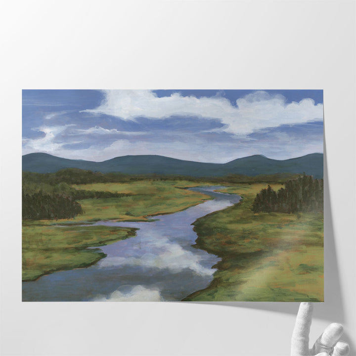 Blue Mountain Reflections I - Canvas Print Wall Art