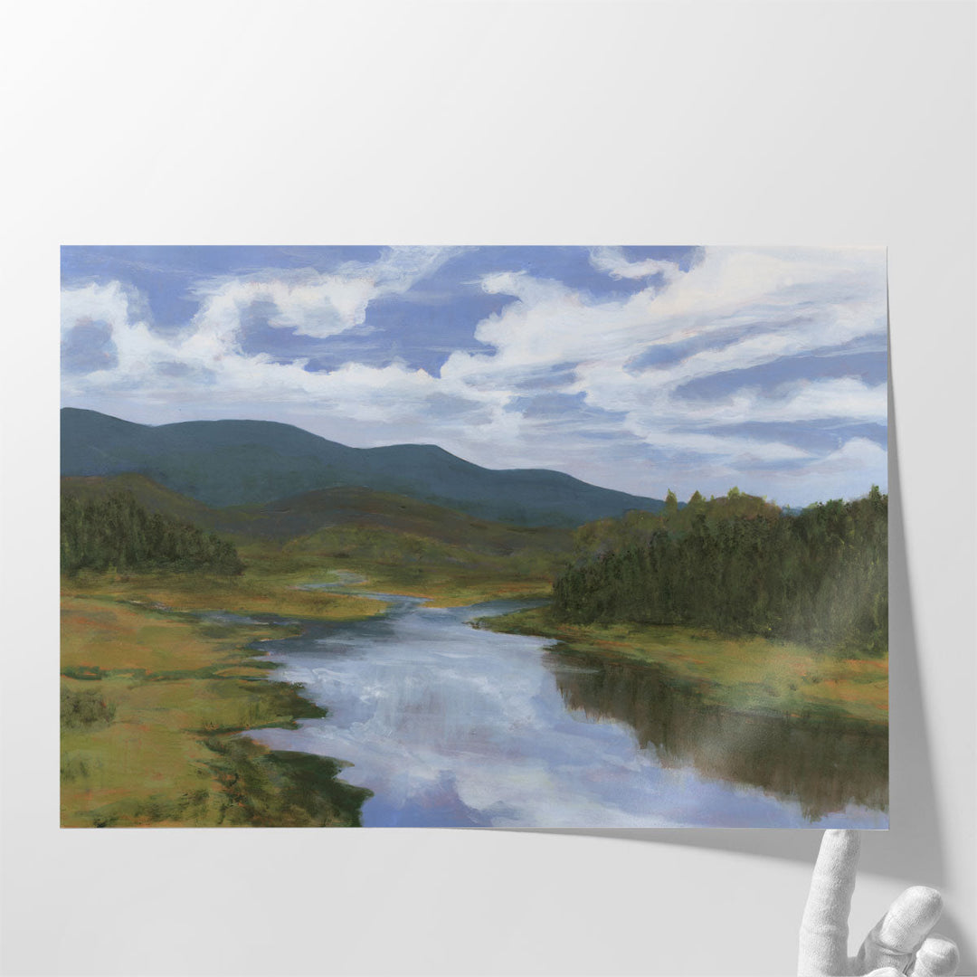 Blue Mountain Reflections II - Canvas Print Wall Art