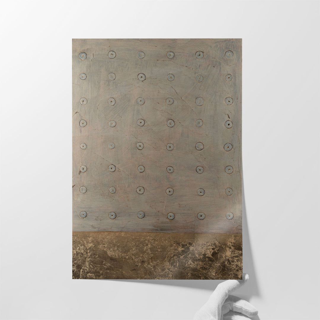 Neutral Dot Matrix I - Canvas Print Wall Art