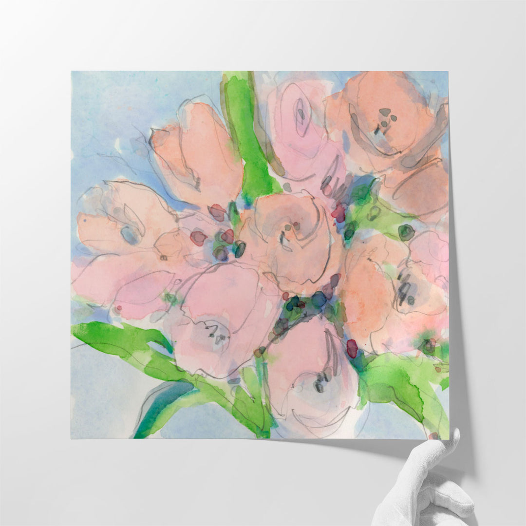 Tulip Bouquet I - Canvas Print Wall Art