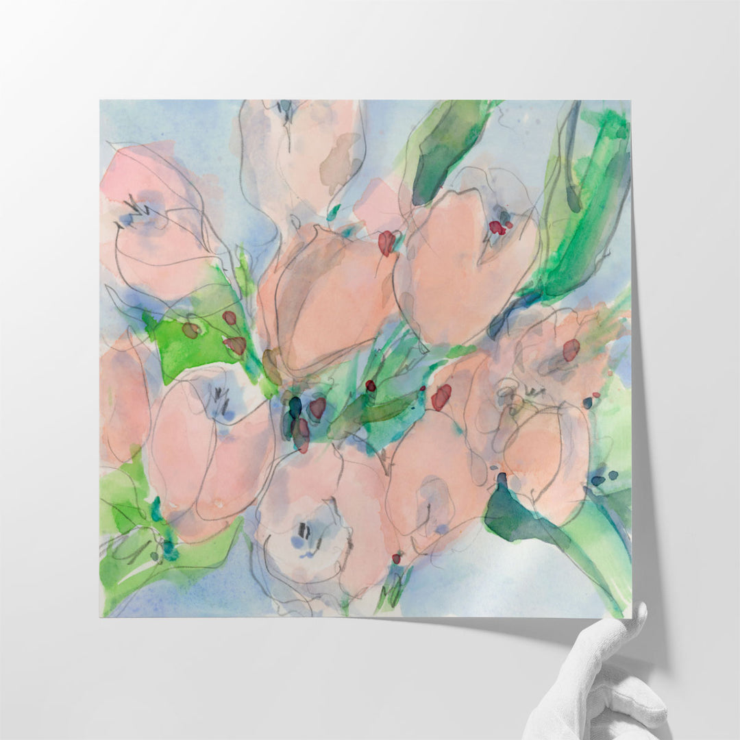 Tulip Bouquet II - Canvas Print Wall Art