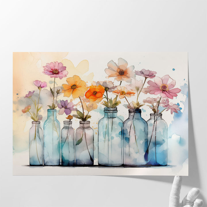 Vintage Floral Bloom 2 - Canvas Print Wall Art