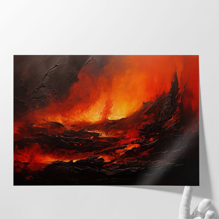 Angry Volcano - Canvas Print Wall Art