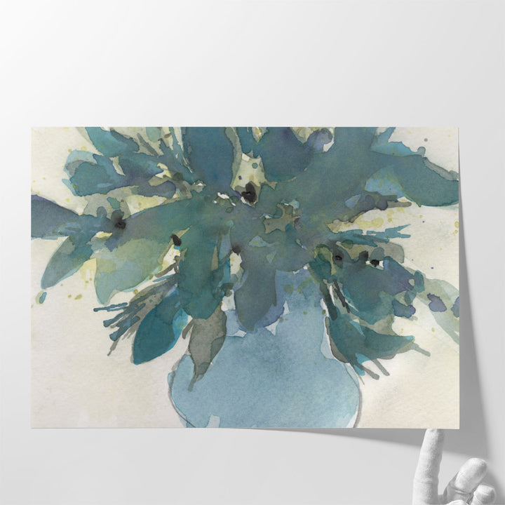 Blue Vintage Charm I - Canvas Print Wall Art