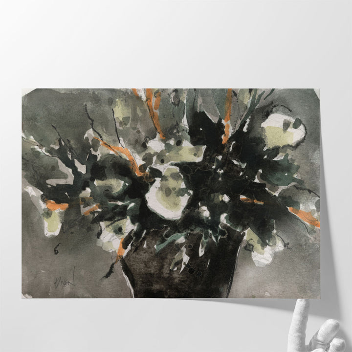 Dark Flower Aesthetic  I - Canvas Print Wall Art