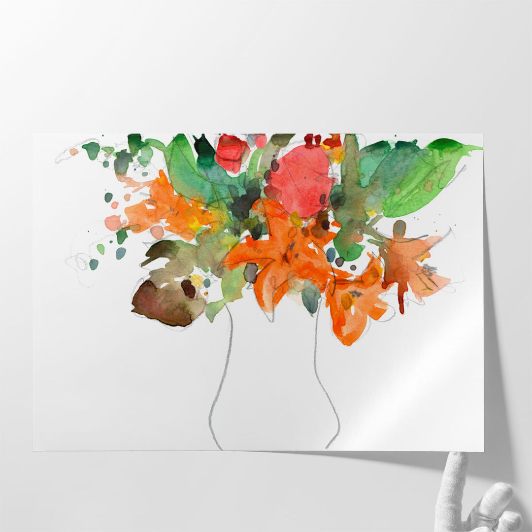 Expressive Bouquet I - Canvas Print Wall Art