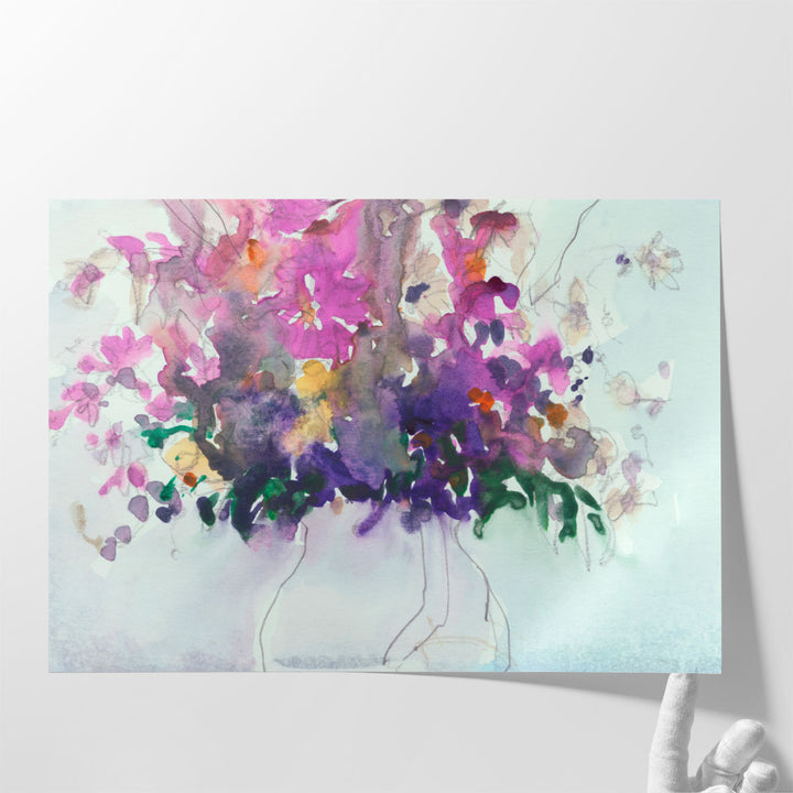 Floral in Pitcher I - Canvas Print Wall Art