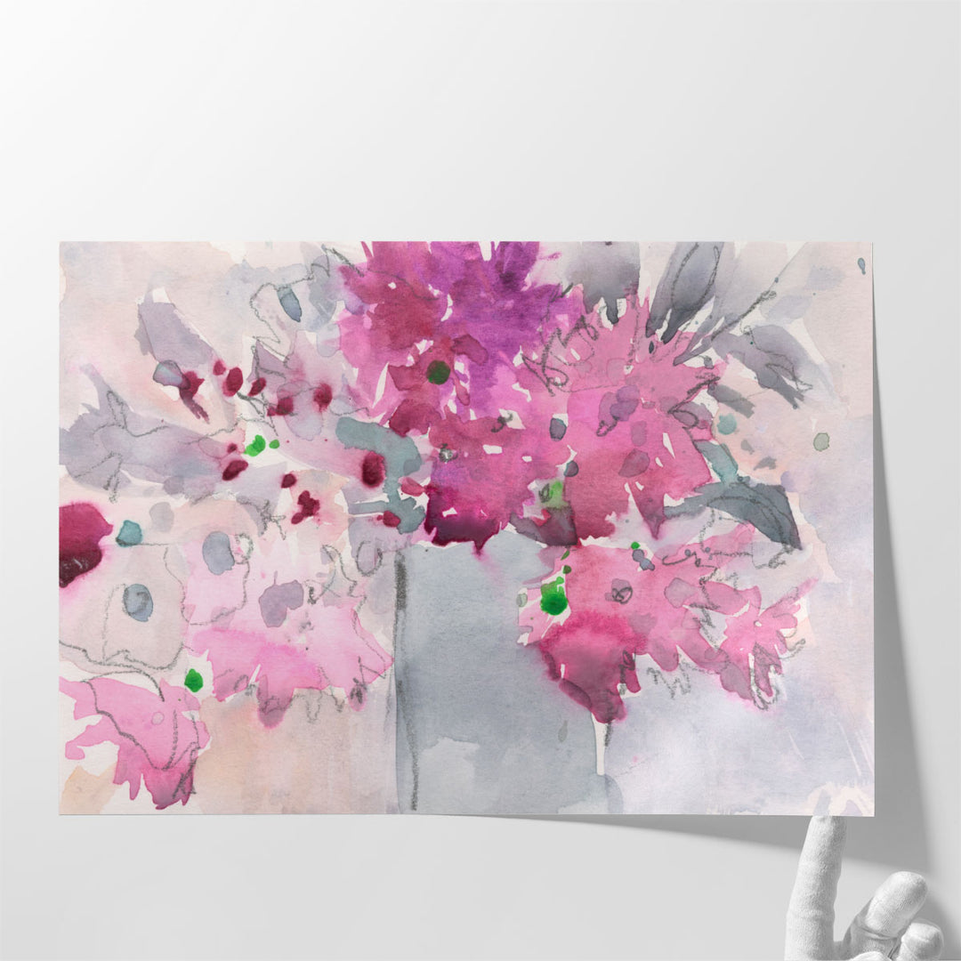 Floral Setting I - Canvas Print Wall Art