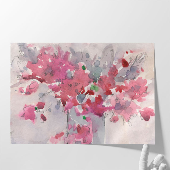 Floral Setting II - Canvas Print Wall Art