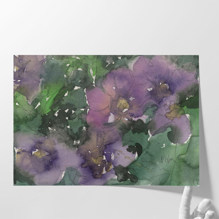 Language of Violets I - Canvas Print Wall Art