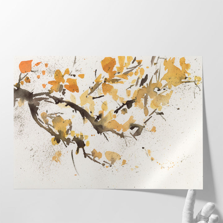 Watercolor Tree Branch I - Canvas Print Wall Art