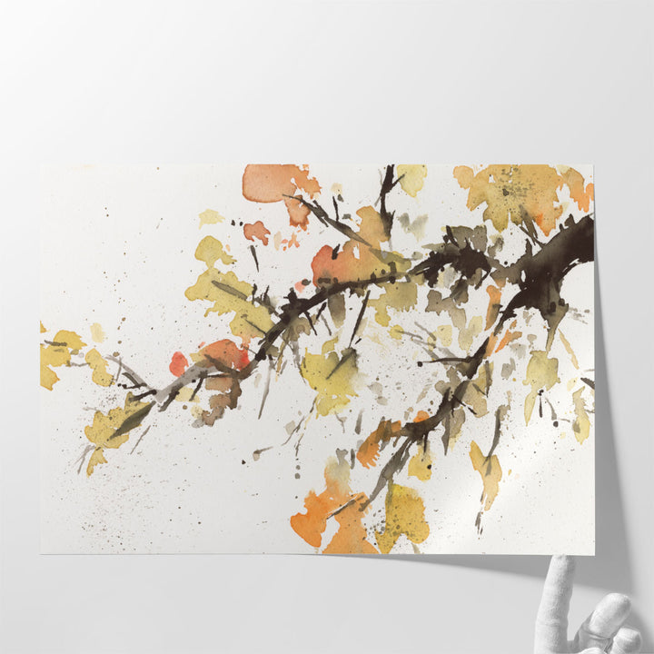 Watercolor Tree Branch II - Canvas Print Wall Art