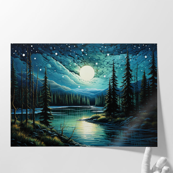 The New Age Starry Night - Canvas Print Wall Art