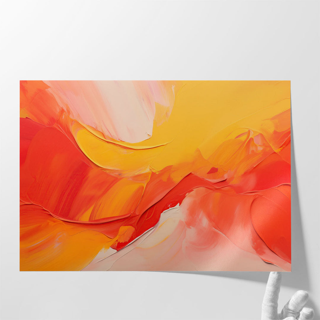 Peaceful Firewave - Canvas Print Wall Art