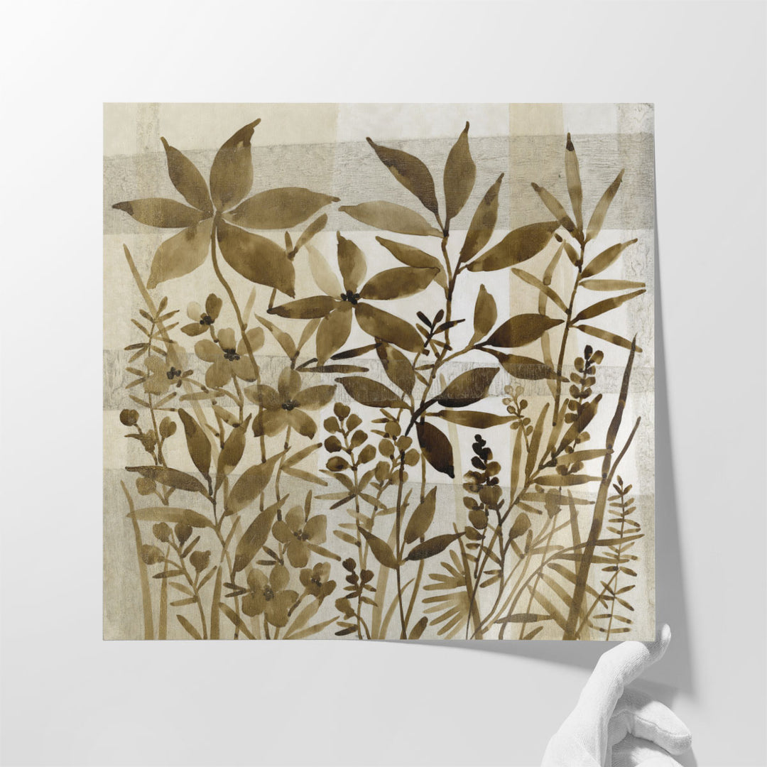 Neutral Garden I - Canvas Print Wall Art