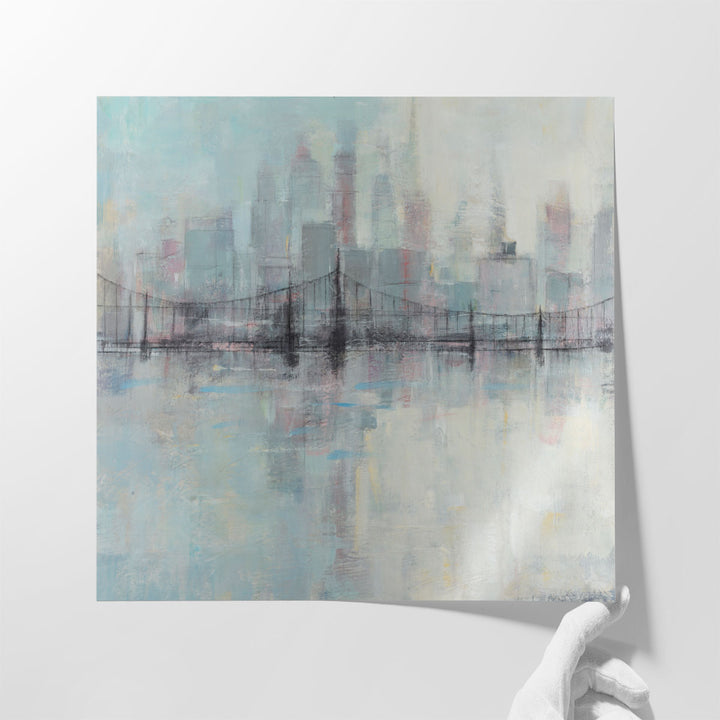 Pastel Cityscape I - Canvas Print Wall Art