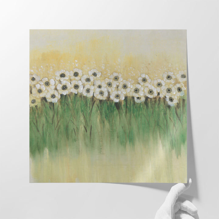 Rows of Flowers I - Canvas Print Wall Art