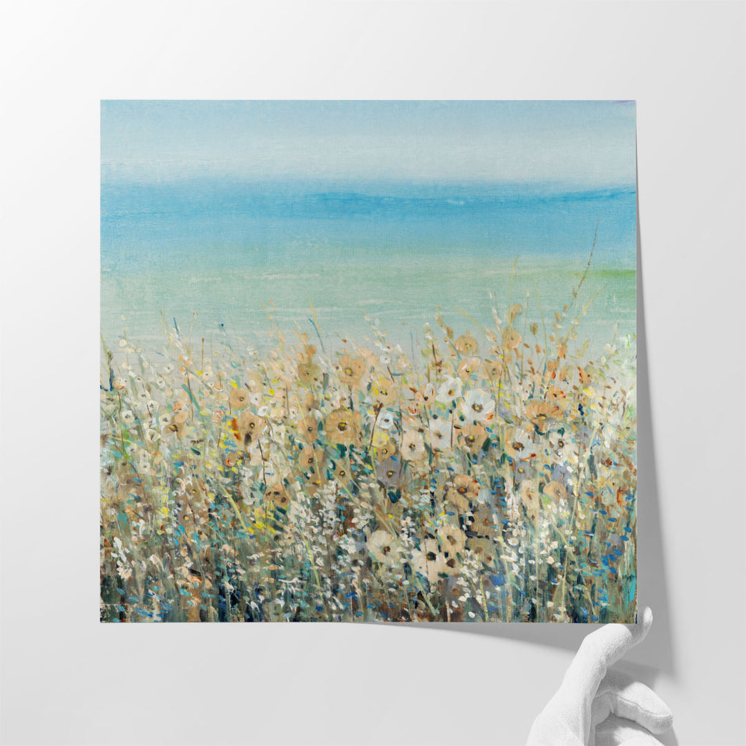 Shoreline Flowers I - Canvas Print Wall Art