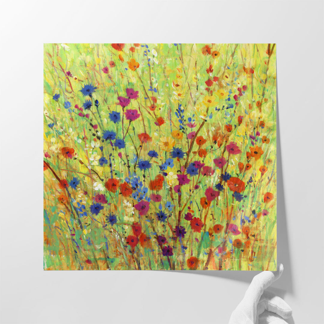 Wildflower Patch I - Canvas Print Wall Art