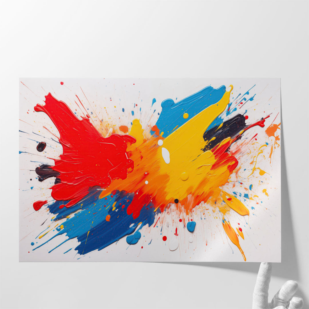 Energetic Colorburst - Canvas Print Wall Art