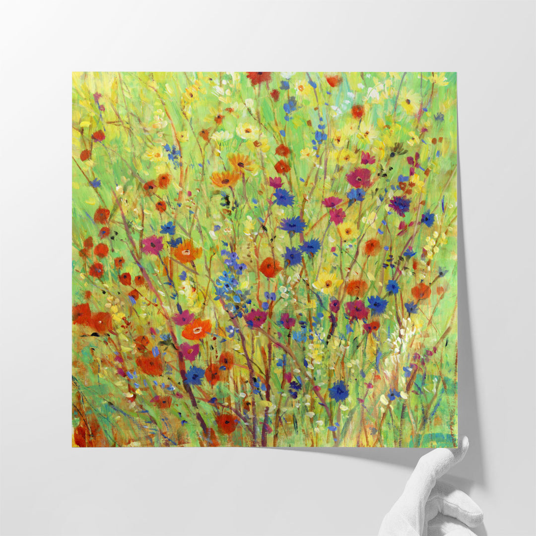 Wildflower Patch II - Canvas Print Wall Art