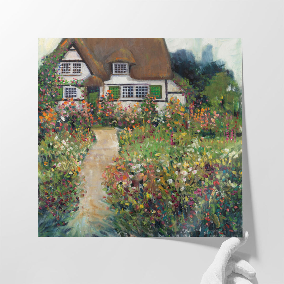 Garden Cottage II - Canvas Print Wall Art