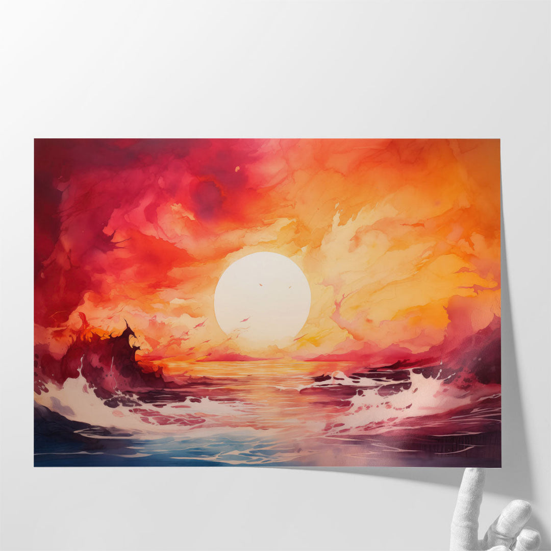 Angry Ocean - Canvas Print Wall Art